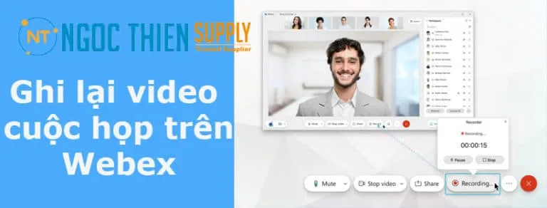 Cách ghi âm cuộc họp Webex trên máy tính và điện thoại