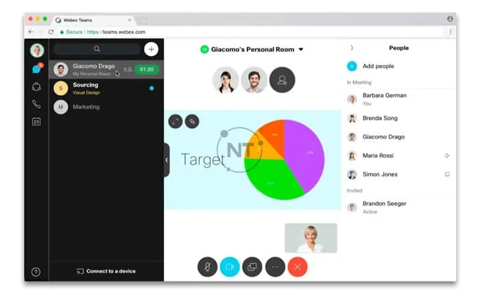 Chia sẻ màn hình trên trình duyệt Web của Webex