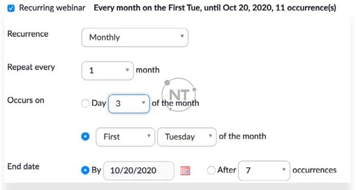 tính năng cơ bản của Zoom Webinar