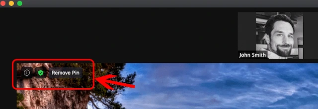 Cách hủy ghim màn hình, video trên Zoom trên máy tính