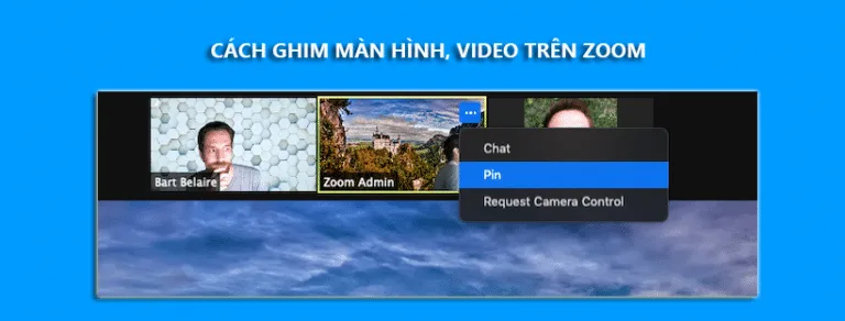 Cách ghim màn hình video Zoom trên máy tính và điện thoại