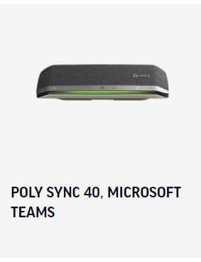 poly sync 40 microsoft teams