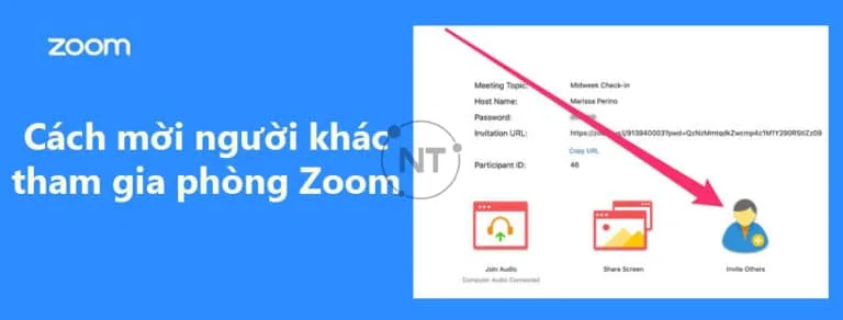 cách mời người khác vào phòng Zoom