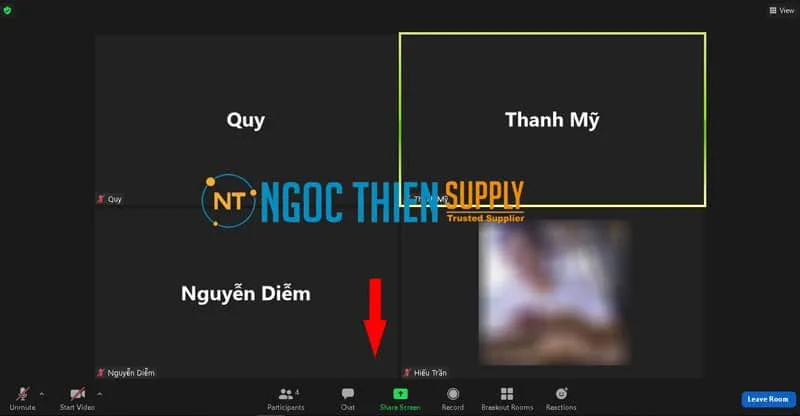 Khám phá các tính năng trong giao diện phòng học Zoom