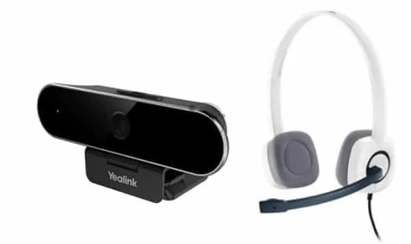 Combo Webcam Yealink UVC20 + tai nghe Logitech H150