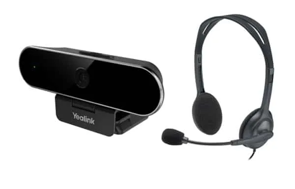 Combo Webcam Yealink UVC20 + tai nghe Logitech H111