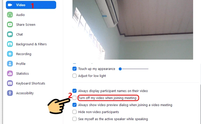 Hướng dẫn cách bật và tắt camera trên Zoom trên máy tính