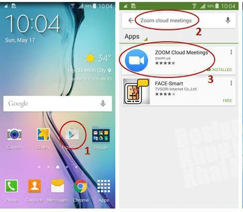 Tìm kiếm Zoom Cloud Meetings trên app store