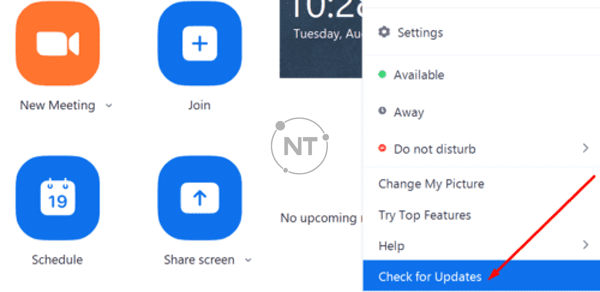 Cách 1: Cập nhật Zoom phiên bản mới nhất để sửa lỗi host disabled participant screen sharing