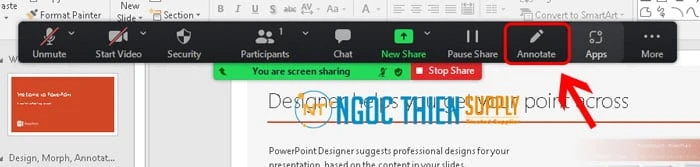 Cách chia sẻ bài giảng PowerPoint trên Zoom