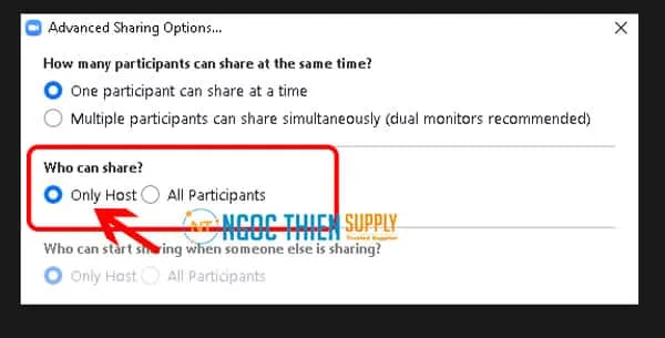Cách tắt tính năng Share màn hình trên Zoom