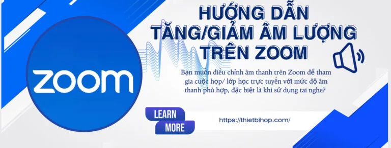 cách giảm âm lượng trên zoom