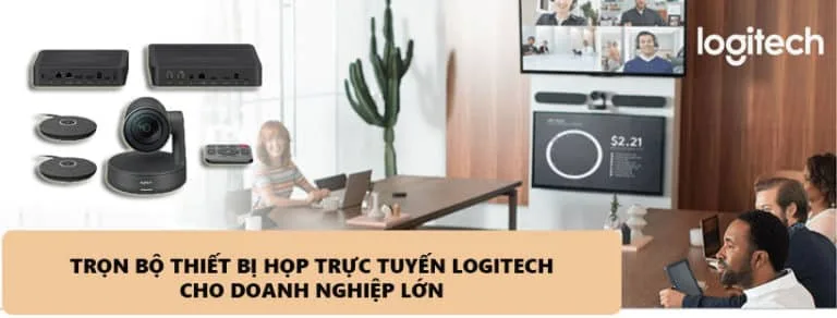 Trọn bộ họp trực tuyến Logitech tốt nhất cho doanh nghiệp lớn
