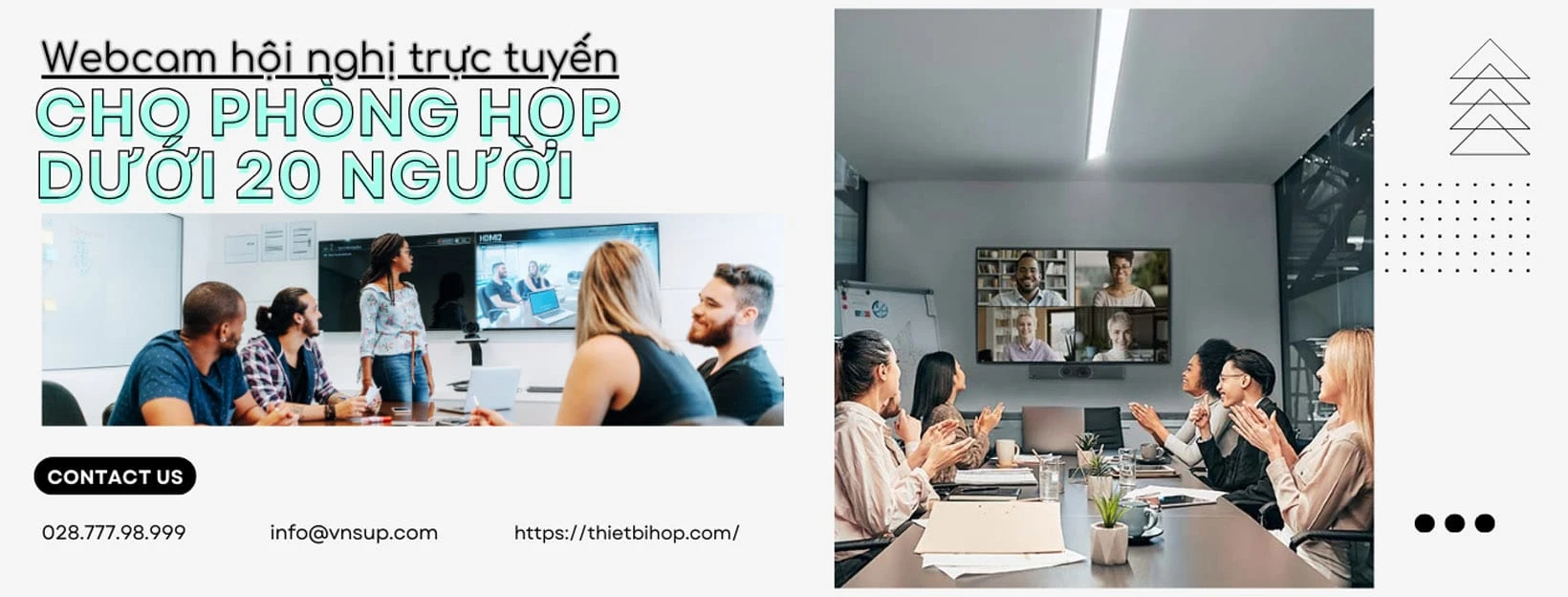 webcam hội nghị trực tuyến cho phòng họp dưới 20 người