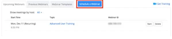 Chọn "Schedule My Webinar"