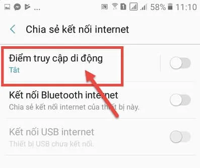 Cách phát wifi từ điện thoại