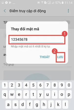 Thay đổi mật mã của riêng bạn
