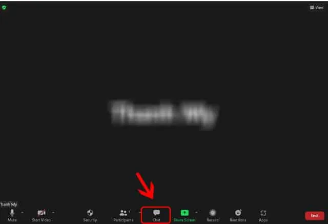 Cách không cho học sinh chat trên Zoom