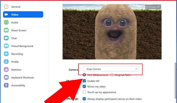 Chọn Filter thích hợp trên Snap Camera