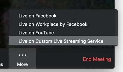 livestream (phát trực tuyến) cuộc họp Zoom