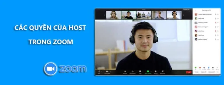 Tổng hợp các quyền của Host trong Zoom