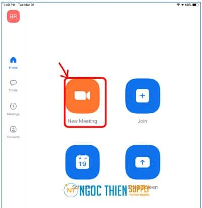 Cách tạo phòng họp Zoom trên iPad