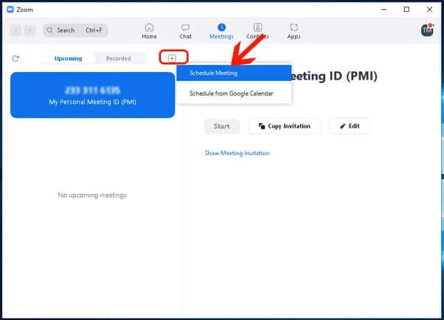 Cách tạo link họp trên Zoom