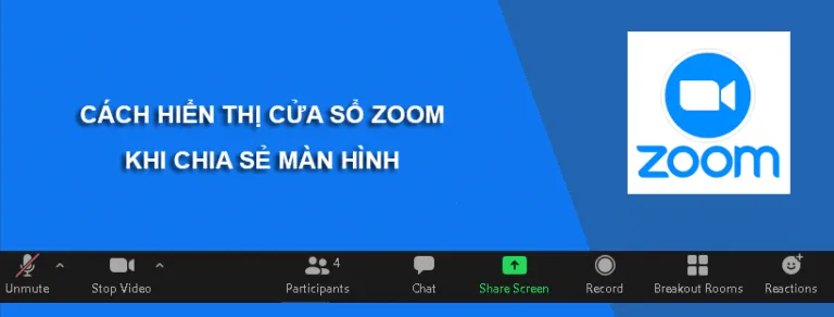 3 Cách hiển thị cửa sổ Zoom khi chia sẻ màn hình