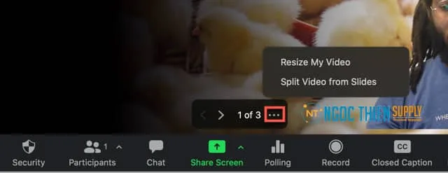 Cách xóa hình ảnh của người trình bày khỏi các Slide trên Zoom