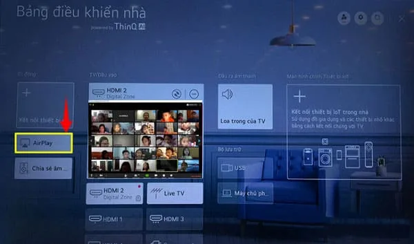 Cách kết nối Zoom từ điện thoại iPhone với tivi