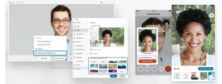 Cách thay đổi background trên Webex