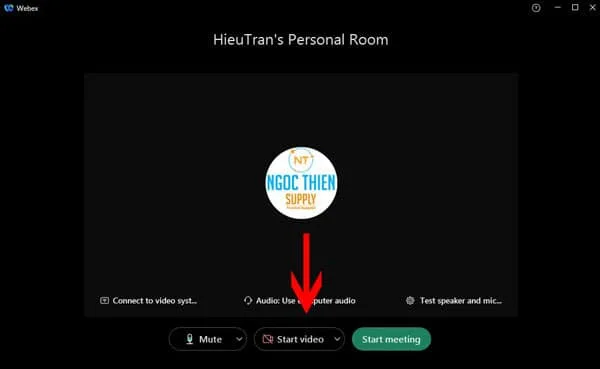 1. Cách tắt camera trên Webex trên máy tính
