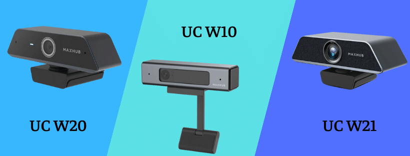 So sánh 3 webcam maxhub uc w10, uc w20 và uc w21