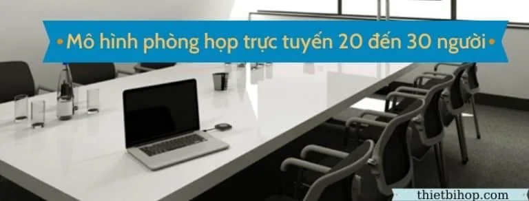 Mô hình phòng họp trực tuyến 20 đến 30 người