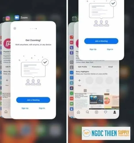 Cách 2: Đóng và mở lại Zoom