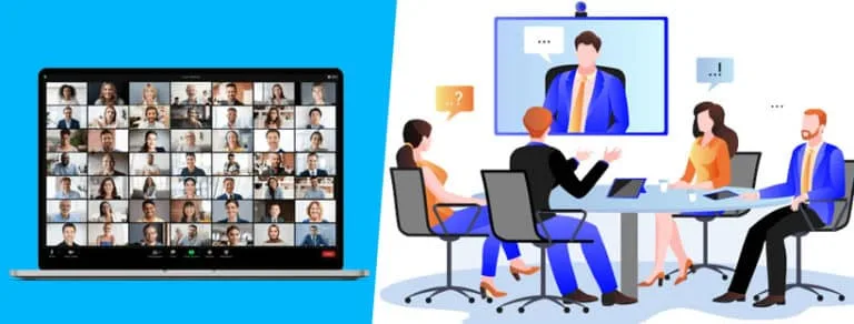 Sự khác biệt giữa thiết bị họp trực tuyến với phần mềm họp trực tuyến