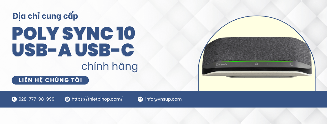 địa chỉ cung cấp poly sync 10 usb-a usb-c chính hãng