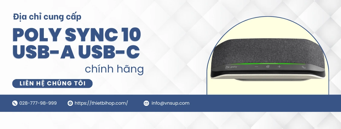 địa chỉ cung cấp poly sync 10 usb-a usb-c chính hãng