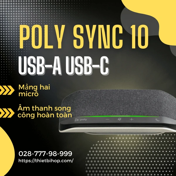loa hội nghị poly sync 10 usb-a usb-c