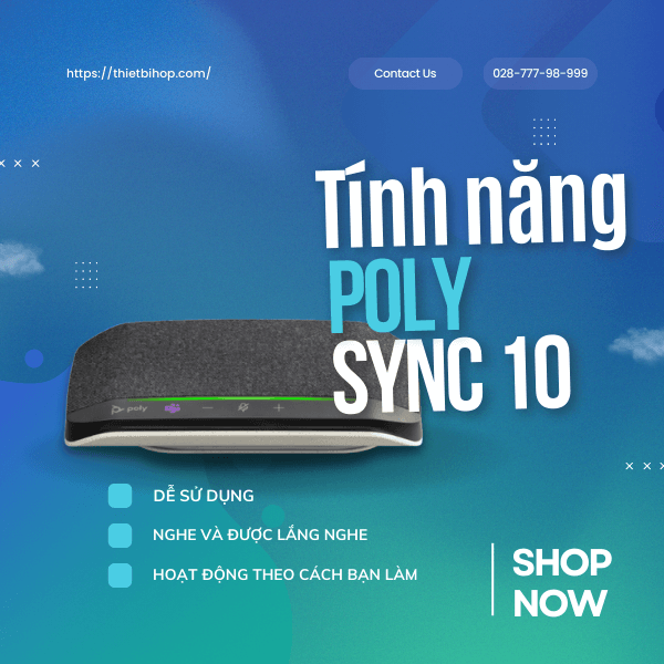 poly sync 10 microsoft teams sở hữu nhiều tính năng nổi bật