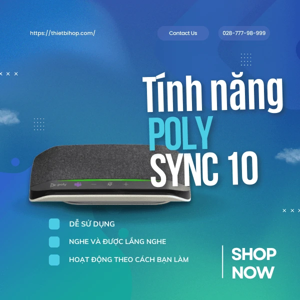 poly sync 10 microsoft teams sở hữu nhiều tính năng nổi bật