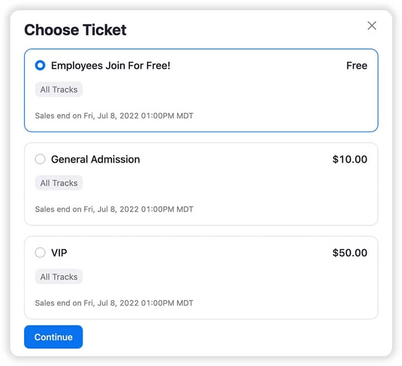 Flexible Events, Ticketing, and Registration