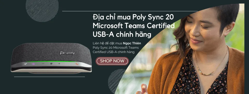 địa chỉ mua poly sync 20 microsoft teams certified usb-a chính hãng