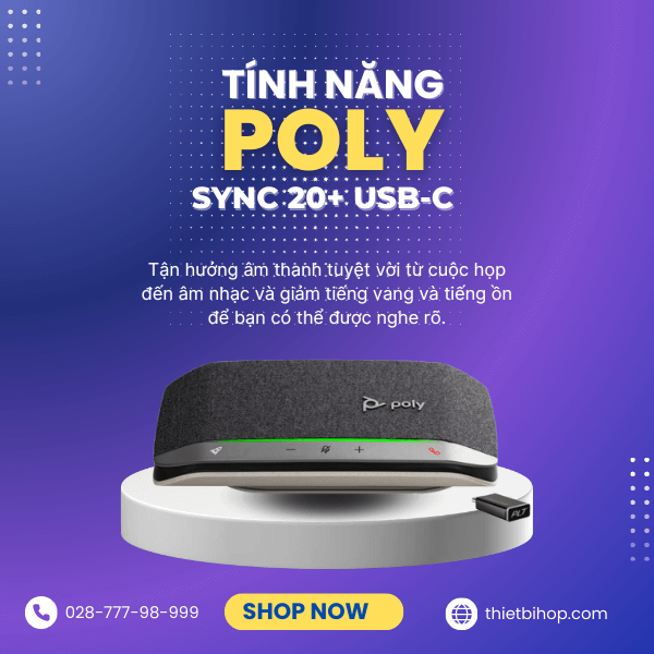 tính năng nổi bật của poly sync 20+ usb-c