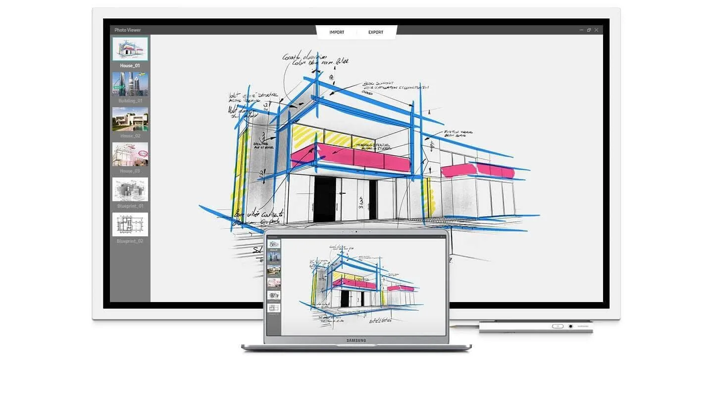 Đồng bộ hóa màn hình và quản lí với Flip WM55H