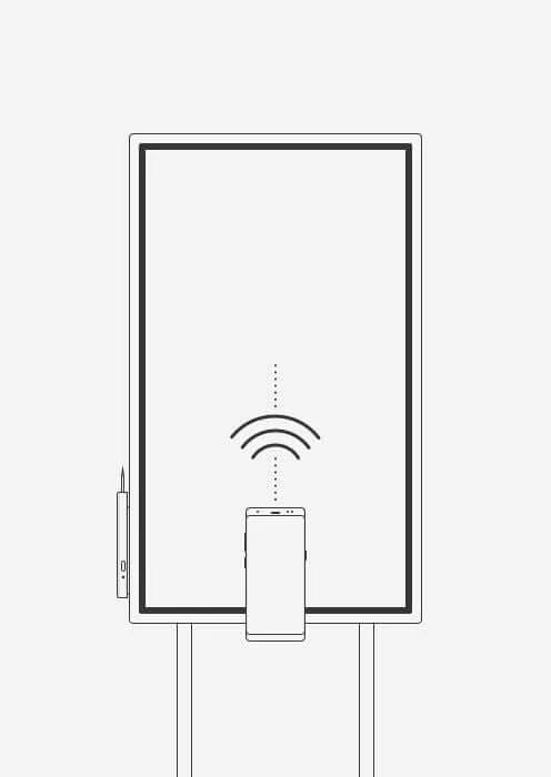 Màn hình tương tác Samsung Flip WM55H kết nối Mirroring
