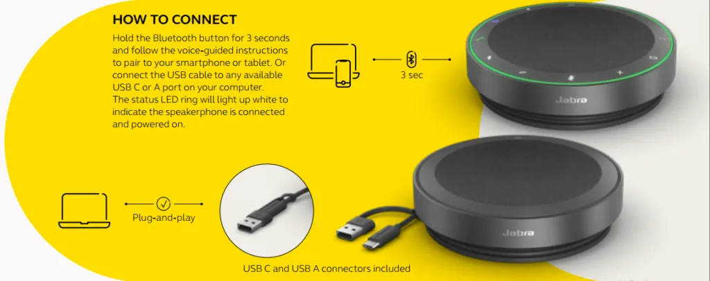 Cách kết nối Jabra Speak2 75