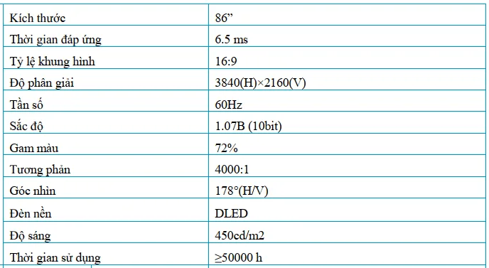 Màn hình tương tác Hatek EDU 86 IFP HT86M