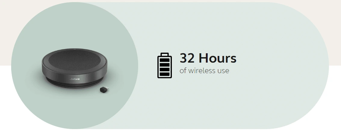 Thời lượng pin trên Jabra Speak2 75