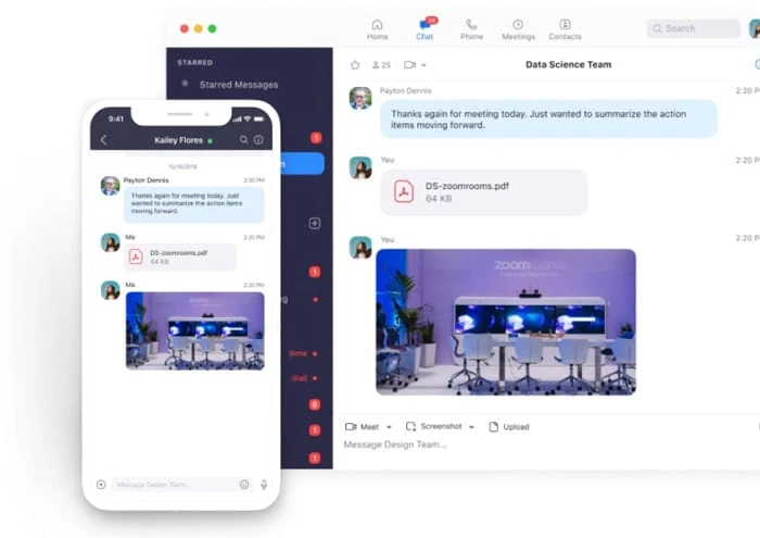 Giao tiếp tức thì trên Zoom Team Chat